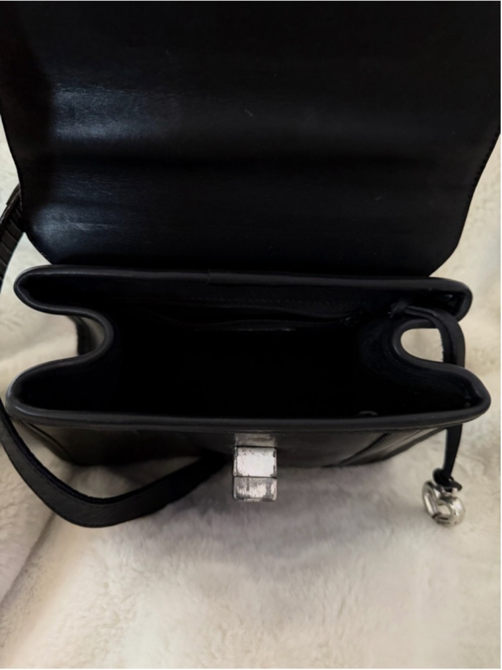 Brighton Leather Box Satchel Crossbody Bag - Picture 8 of 12